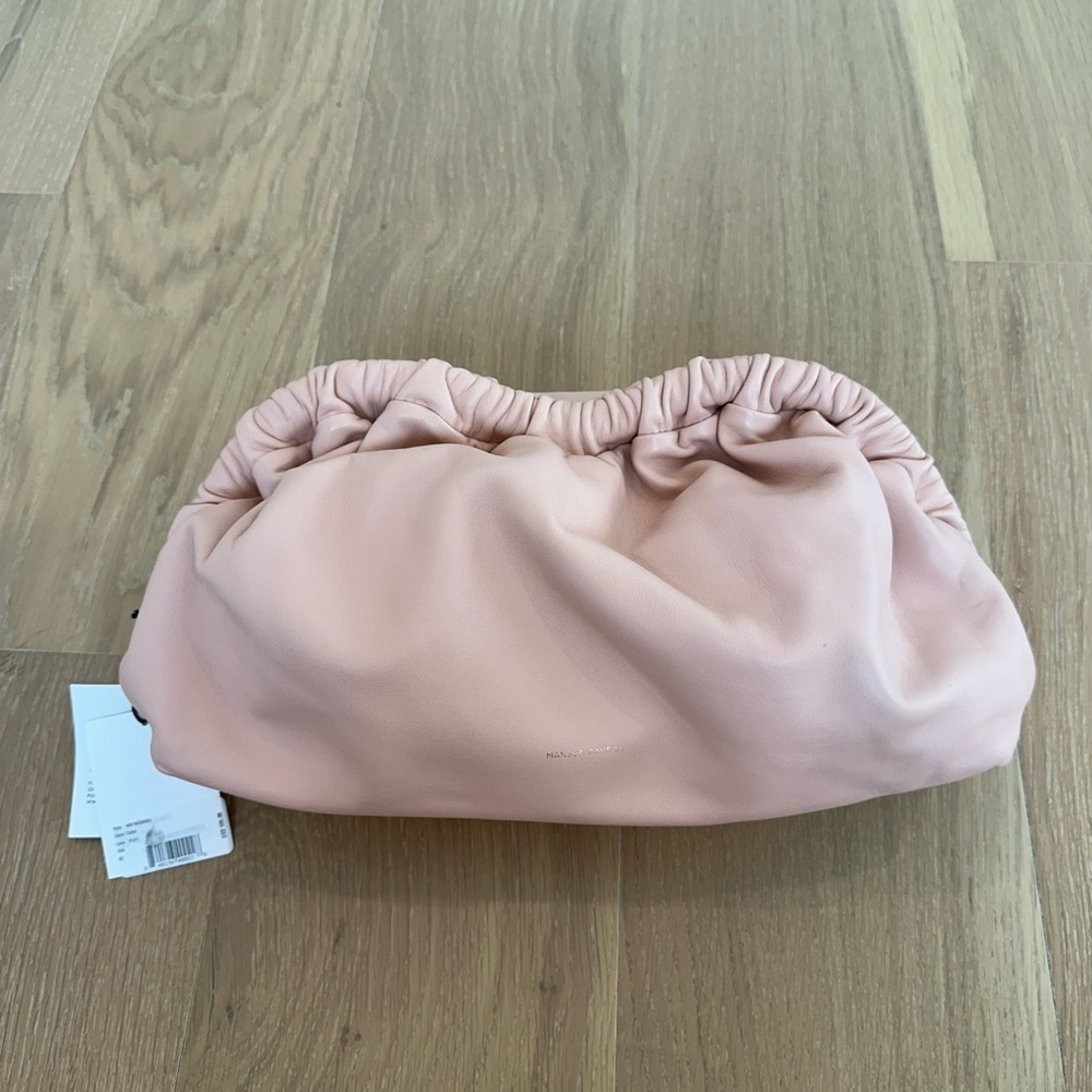 Mansur Gavriel Large Cloud Clutch Purse Puff Pink Italy Italian Leather Bag - Picture 7 of 15